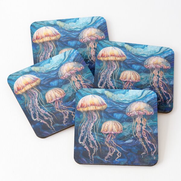 Item preview, Pink translucent jellyfish. designed and sold by liana campbell.