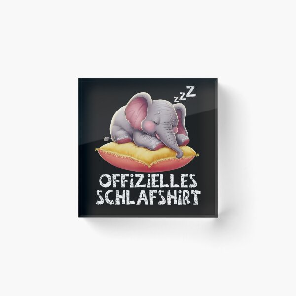 Item preview, Offizielles Schlafshirt - Niedlicher Elefant schläft designed and sold by Smix Pixels.