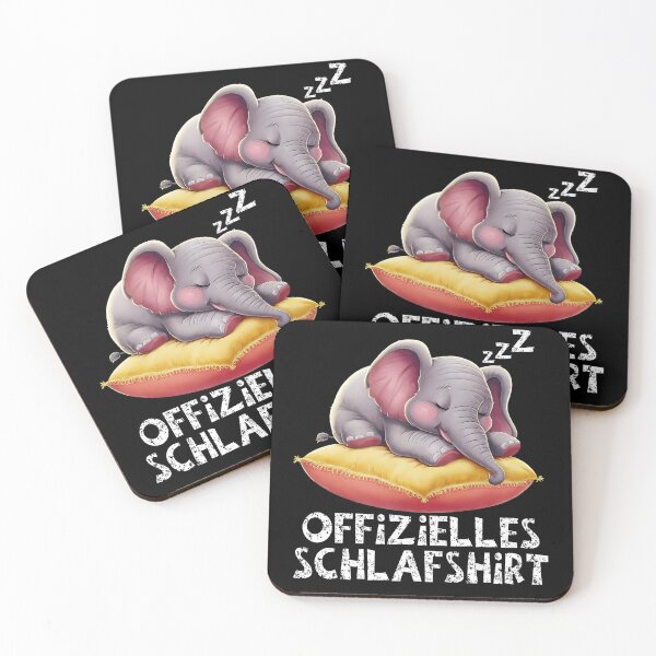 Item preview, Offizielles Schlafshirt - Niedlicher Elefant schläft designed and sold by Smix Pixels.