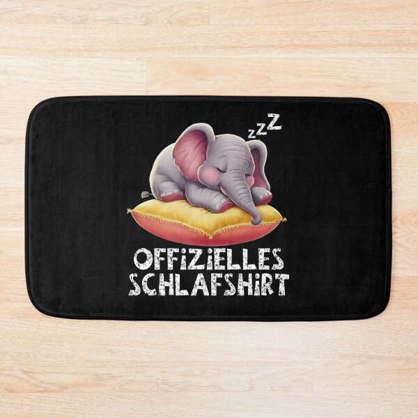 Artikelvorschau, Offizielles Schlafshirt - Niedlicher Elefant schläft entworfen und verkauft von Smix Pixels.
