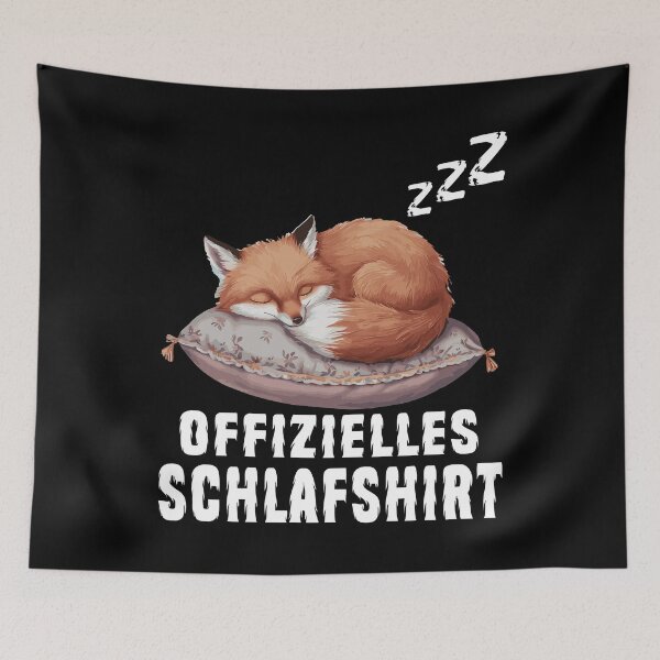 Item preview, Offizielles Schlafshirt - Niedlicher Fuchs schläft designed and sold by Smix Pixels.