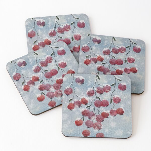 Item preview, Good tidings of comfort and joy, Christmas berries under snow designed and sold by WatercolourLily.