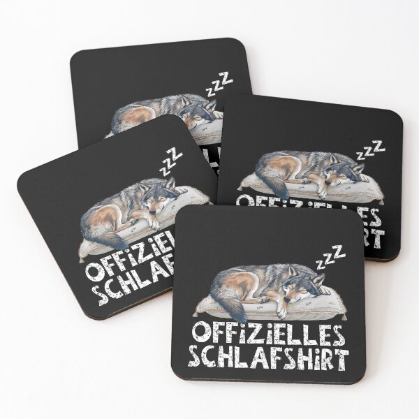 Item preview, Offizielles Schlafshirt - Niedlicher Wolf schläft designed and sold by Smix Pixels.