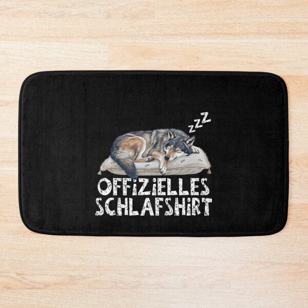 Artikelvorschau, Offizielles Schlafshirt - Niedlicher Wolf schläft entworfen und verkauft von Smix Pixels.