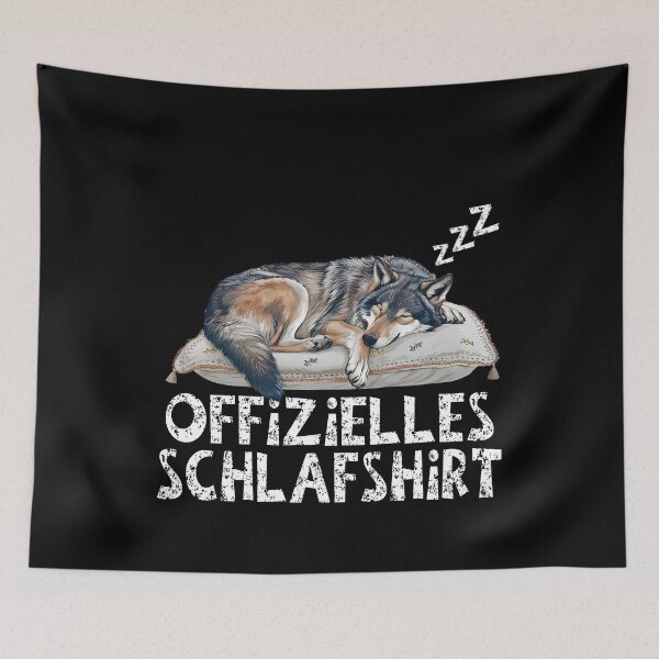 Artikelvorschau, Offizielles Schlafshirt - Niedlicher Wolf schläft entworfen und verkauft von Smix Pixels.