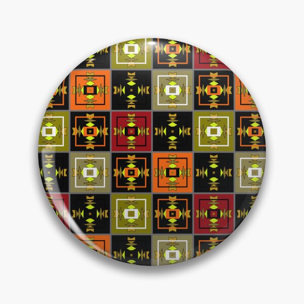 Item preview, Patchwork of geometric square patterns designed and sold by fuzzyfox.