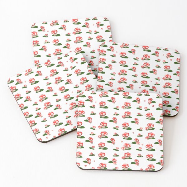 Item preview, Mushroom Emojis Pattern designed and sold by HalSyd.