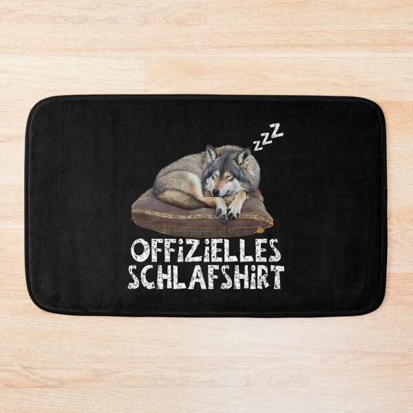 Artikelvorschau, Offizielles Schlafshirt - Niedlicher Wolf schläft entworfen und verkauft von Smix Pixels.