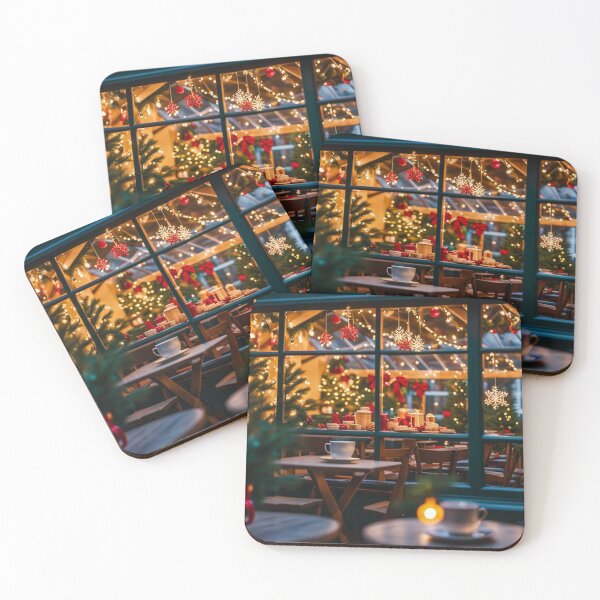Item preview, Cozy Cafe with Christmas Ambience designed and sold by MyArt23.