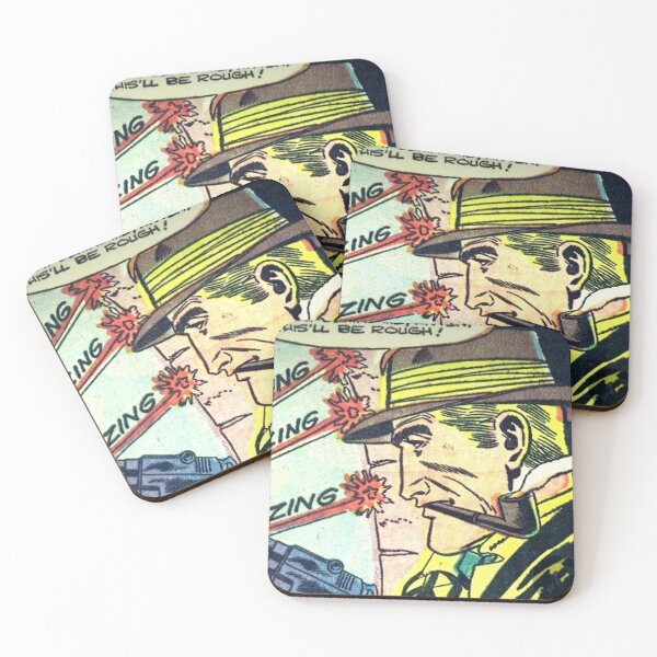Item preview, Vintage Action Comic Hero Scene designed and sold by Wiredart.