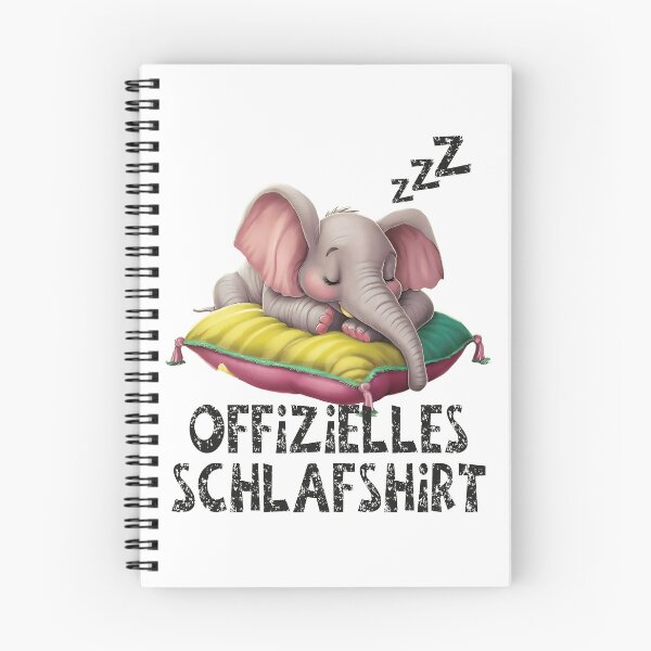 Item preview, Offizielles Schlafshirt - Niedlicher Elefant schläft designed and sold by Smix Pixels.