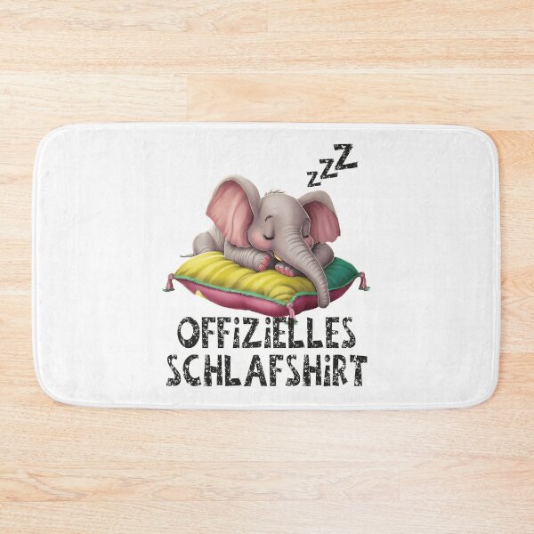 Artikelvorschau, Offizielles Schlafshirt - Niedlicher Elefant schläft entworfen und verkauft von Smix Pixels.