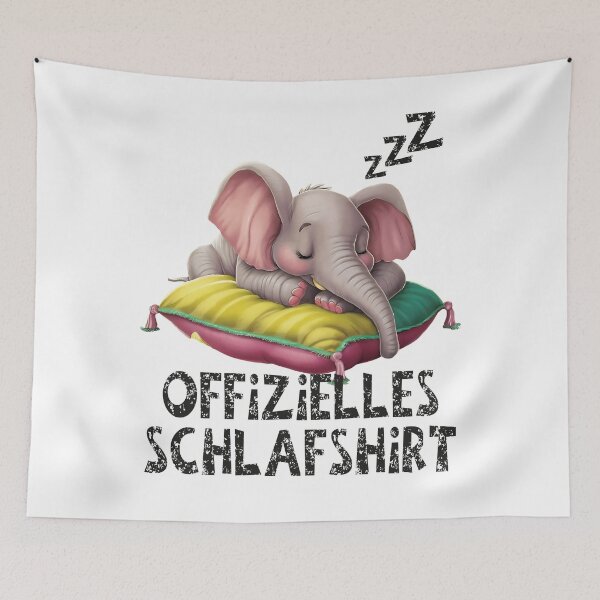 Item preview, Offizielles Schlafshirt - Niedlicher Elefant schläft designed and sold by Smix Pixels.