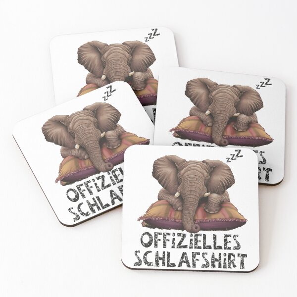 Item preview,  Offizielles Schlafshirt - Niedlicher Elefant schläft designed and sold by Smix Pixels.
