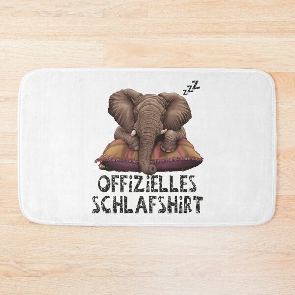 Artikelvorschau, Offizielles Schlafshirt - Niedlicher Elefant schläft entworfen und verkauft von Smix Pixels.