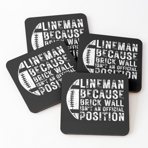 Item preview, Funny American Football Player Lineman Because Brick Wall isn't an Official Position designed and sold by MouDantArts.
