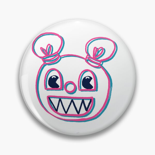Item preview, Pink & blue robot head designed and sold by olittledrawings.