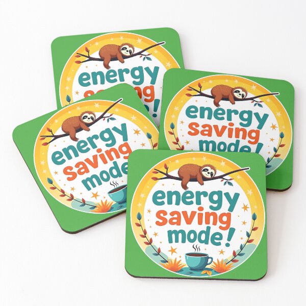 Item preview, Embrace Energy-Saving Mode with Vibrant Fun designed and sold by shrolts.