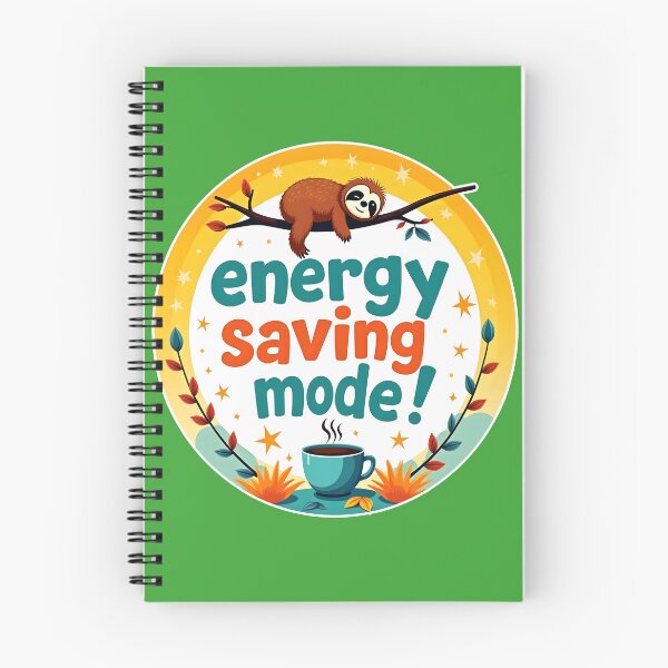 Item preview, Embrace Energy-Saving Mode with Vibrant Fun designed and sold by shrolts.