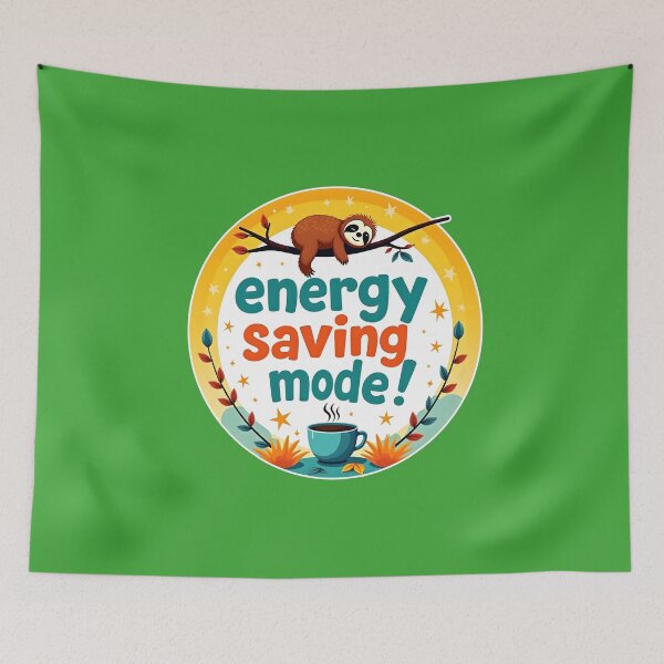 Item preview, Embrace Energy-Saving Mode with Vibrant Fun designed and sold by shrolts.