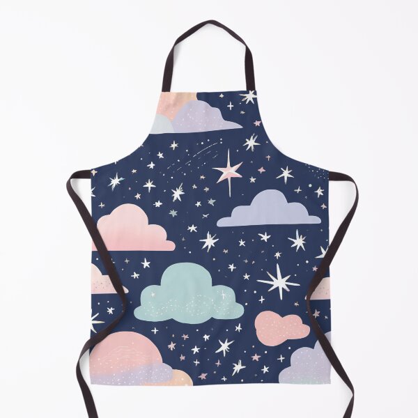 Item preview, Cute Pastel Clouds Sparkly Night Sky designed and sold by poppet103.