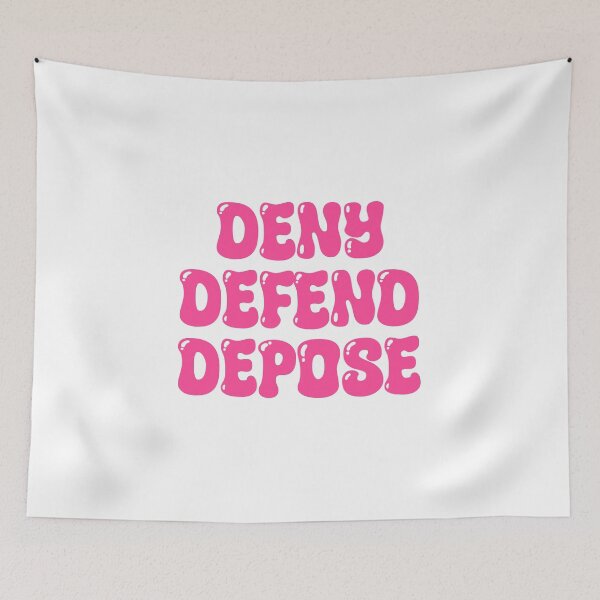 Item preview, Pink Deny Defend Depose designed and sold by Skull Fern.
