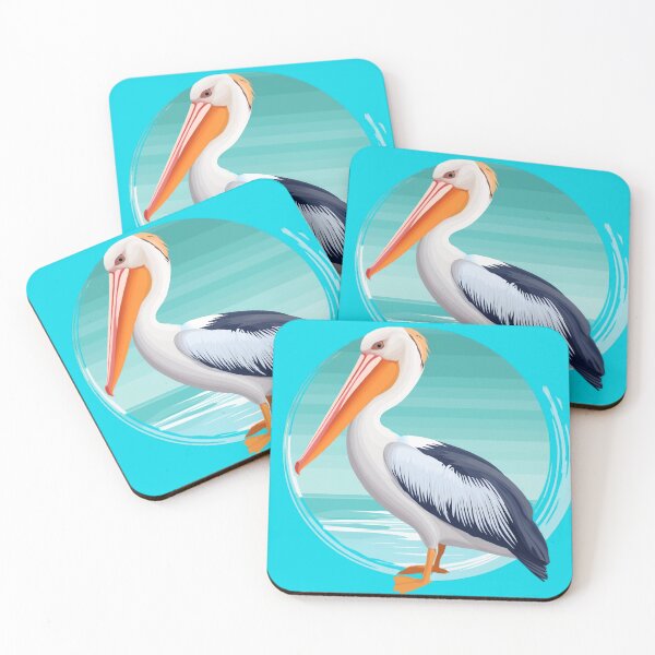 Item preview, Tropical Pelican Watercolor designed and sold by BeachBreezyVA.