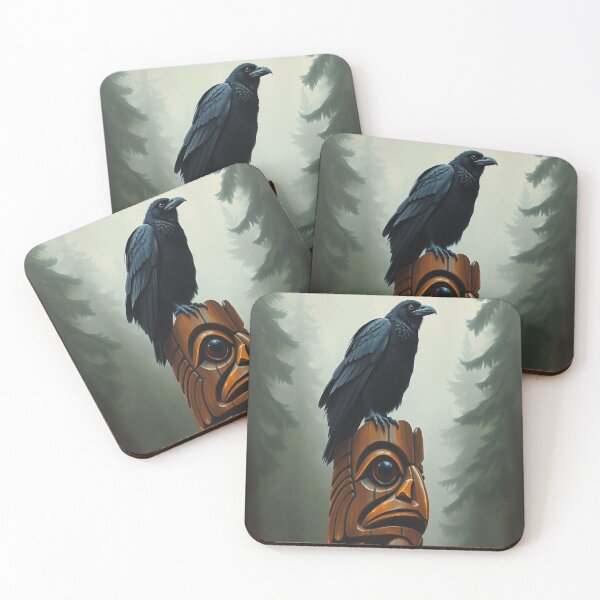 Item preview, Raven and Totem Pole designed and sold by Skye Ryan-Evans.