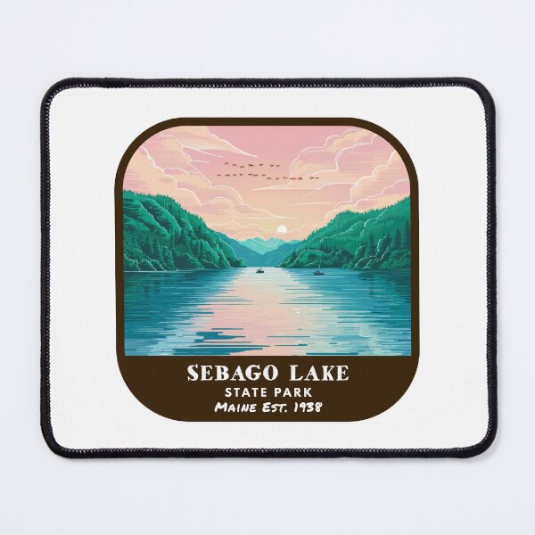 Item preview, Vintage Sebago Lake State Park (Maine State Park) designed and sold by RabbitK.