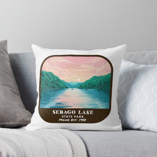 Item preview, Vintage Sebago Lake State Park (Maine State Park) designed and sold by RabbitK.