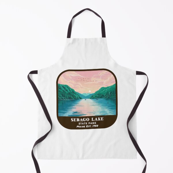 Item preview, Vintage Sebago Lake State Park (Maine State Park) designed and sold by RabbitK.