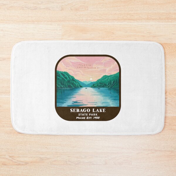Item preview, Vintage Sebago Lake State Park (Maine State Park) designed and sold by RabbitK.