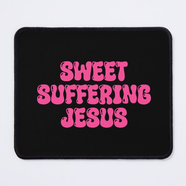 Item preview, Sweet Suffering Jesus Pink designed and sold by Skull Fern.