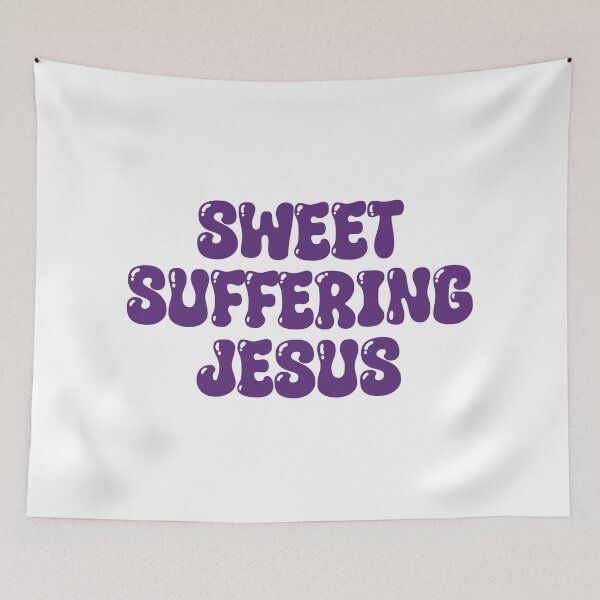 Item preview, Sweet Suffering Jesus Funny Derry Girls Purple designed and sold by Skull Fern.