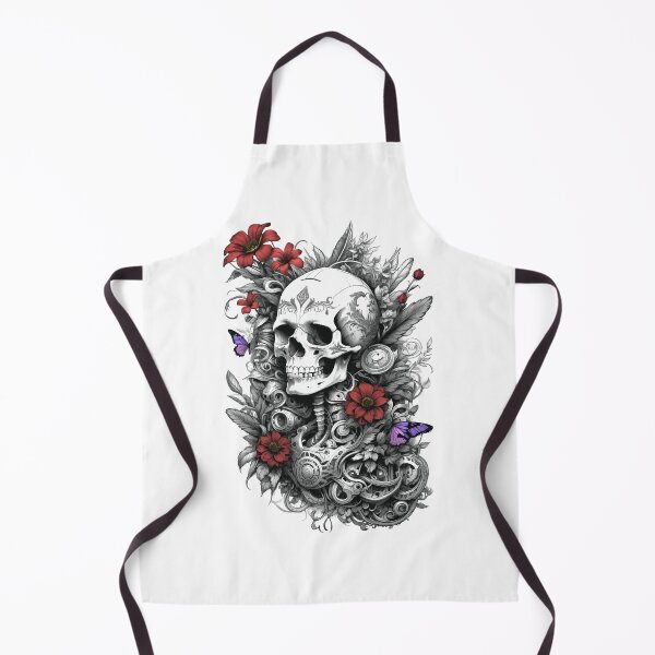 Item preview, A skeleton with flowers designed and sold by krabbaraban.