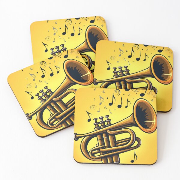 Item preview, Saxophone Grooves Minimalist Yellow Design designed and sold by RadDeck.