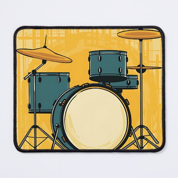Item preview, Drum Rhythms Yellow and Black Percussion Vibes designed and sold by RadDeck.