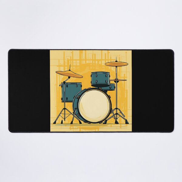 Item preview, Drum Rhythms Yellow and Black Percussion Vibes designed and sold by RadDeck.