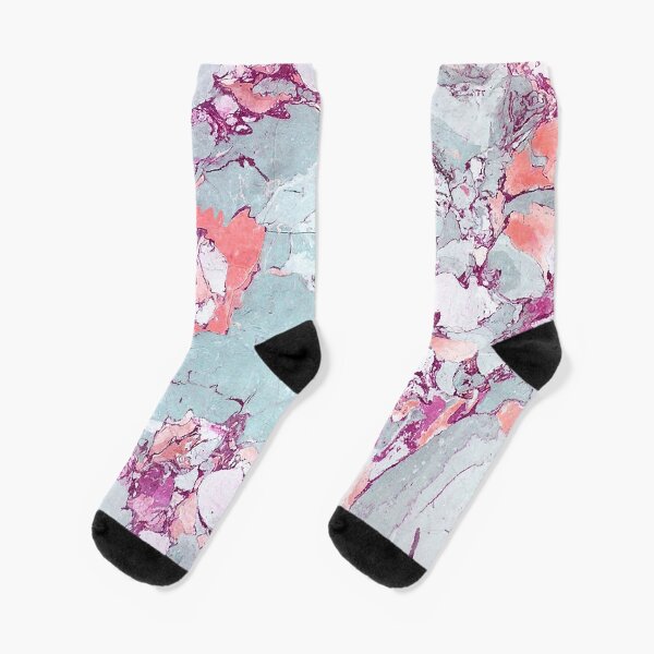 Marble Art V13 #redbubble #pattern #home #tech #lifestyle Socks
