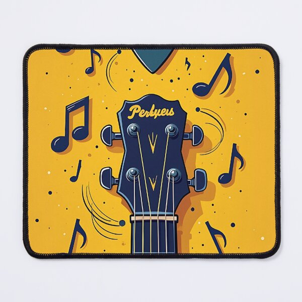 Item preview, Violin Strings Melody Black on Yellow Art designed and sold by RadDeck.