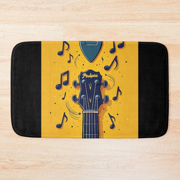Item preview, Violin Strings Melody Black on Yellow Art designed and sold by RadDeck.