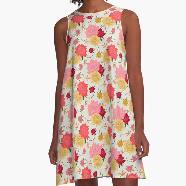 Waltzing Waratahs Peaches & Cream A-Line Dress