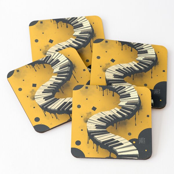 Item preview, Grand Piano Grace Yellow Minimalist Melody designed and sold by RadDeck.