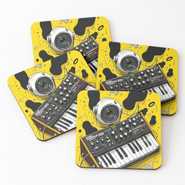 Item preview, DJ Mixer Beats Black on Yellow Groove designed and sold by RadDeck.