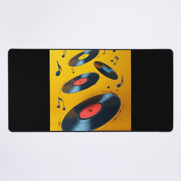 Item preview, DJ Soundtrack Bold Black and Yellow Art designed and sold by RadDeck.