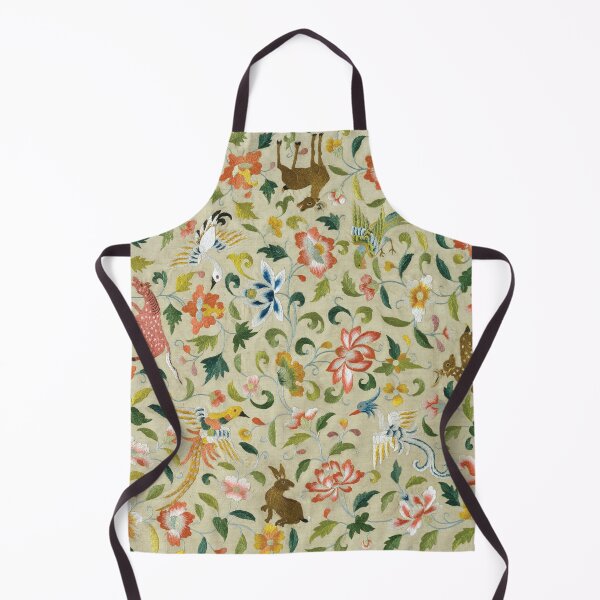 Item preview, Embroidered textile with leaves and animals, from the Met collection designed and sold by 2ndBloom.