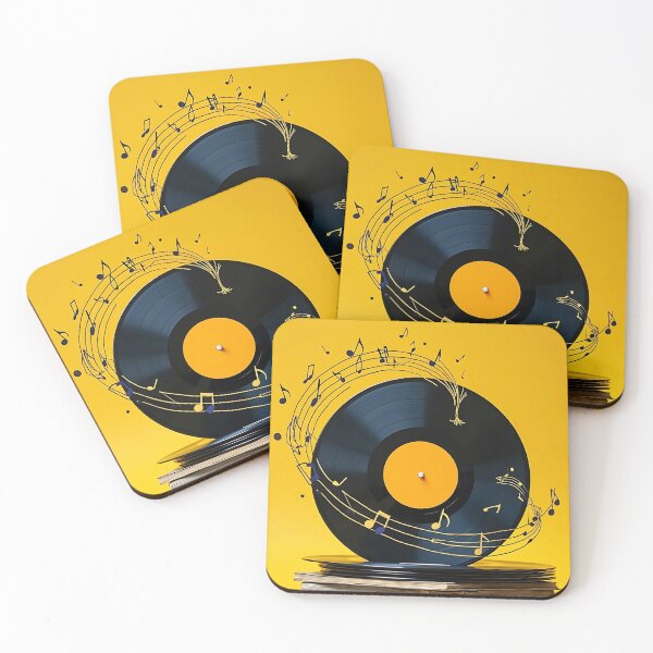 Item preview, DJ Groove Machine Black and Yellow Vibes designed and sold by RadDeck.