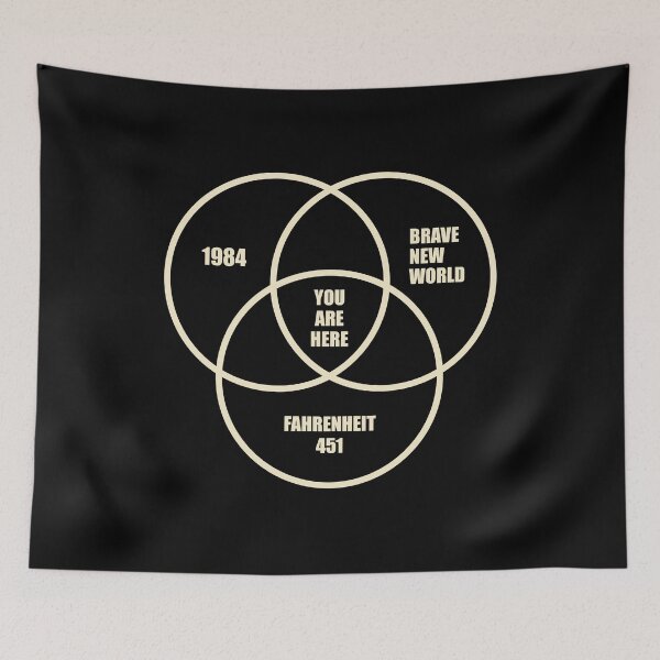 Item preview, 1984 Brave New World - The Fahrenheit 451 Conspiracy designed and sold by mhernaevily.