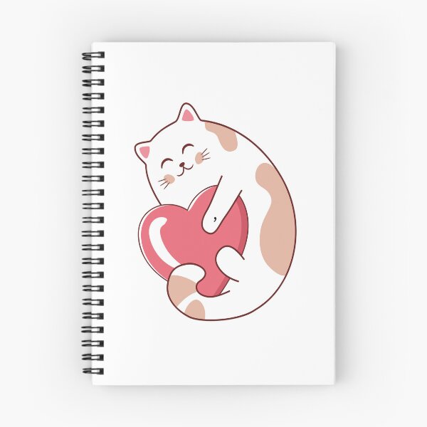 Aperçu de l'œuvre Chat avec coeur créée et vendue par RubyCollection.