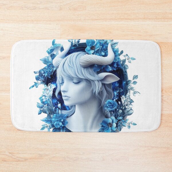 Item preview, Bold Sky Blue Cosmic Taurus Art designed and sold by Rui Mythic Studio.